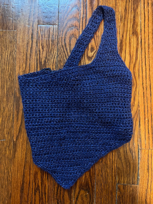 Asymmetrical Blue Top