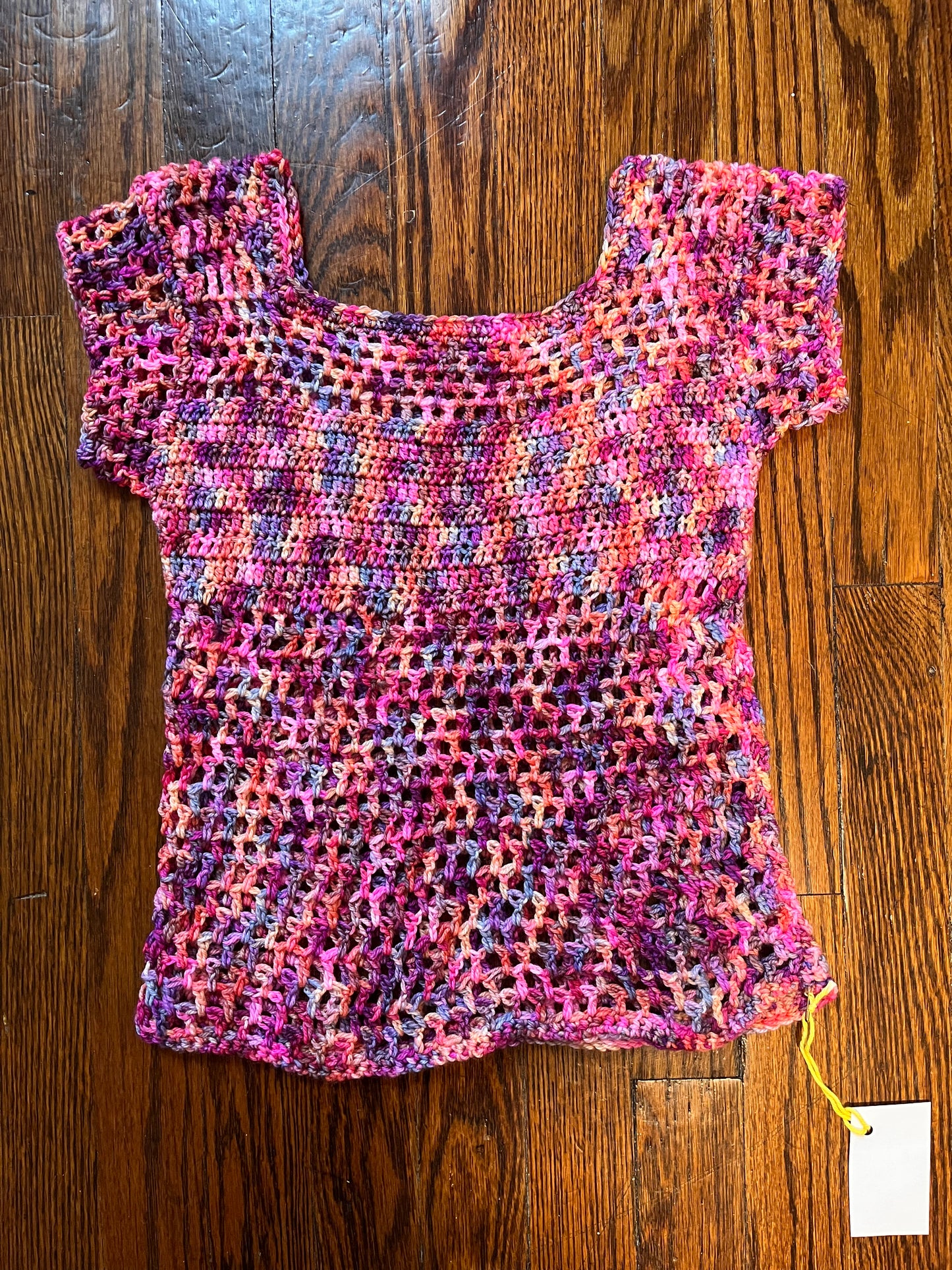 Hand Dyed Mesh Top
