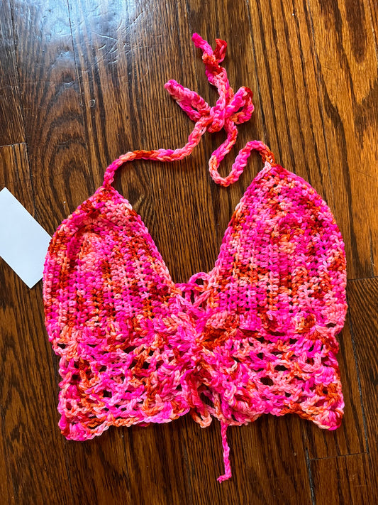 Hand Dyed Dalias Top